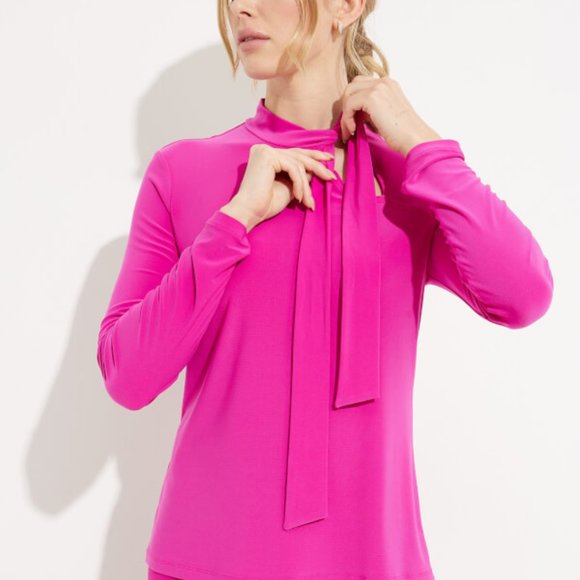233132 Pink LS Blouse by JOSEPH RIBKOFF